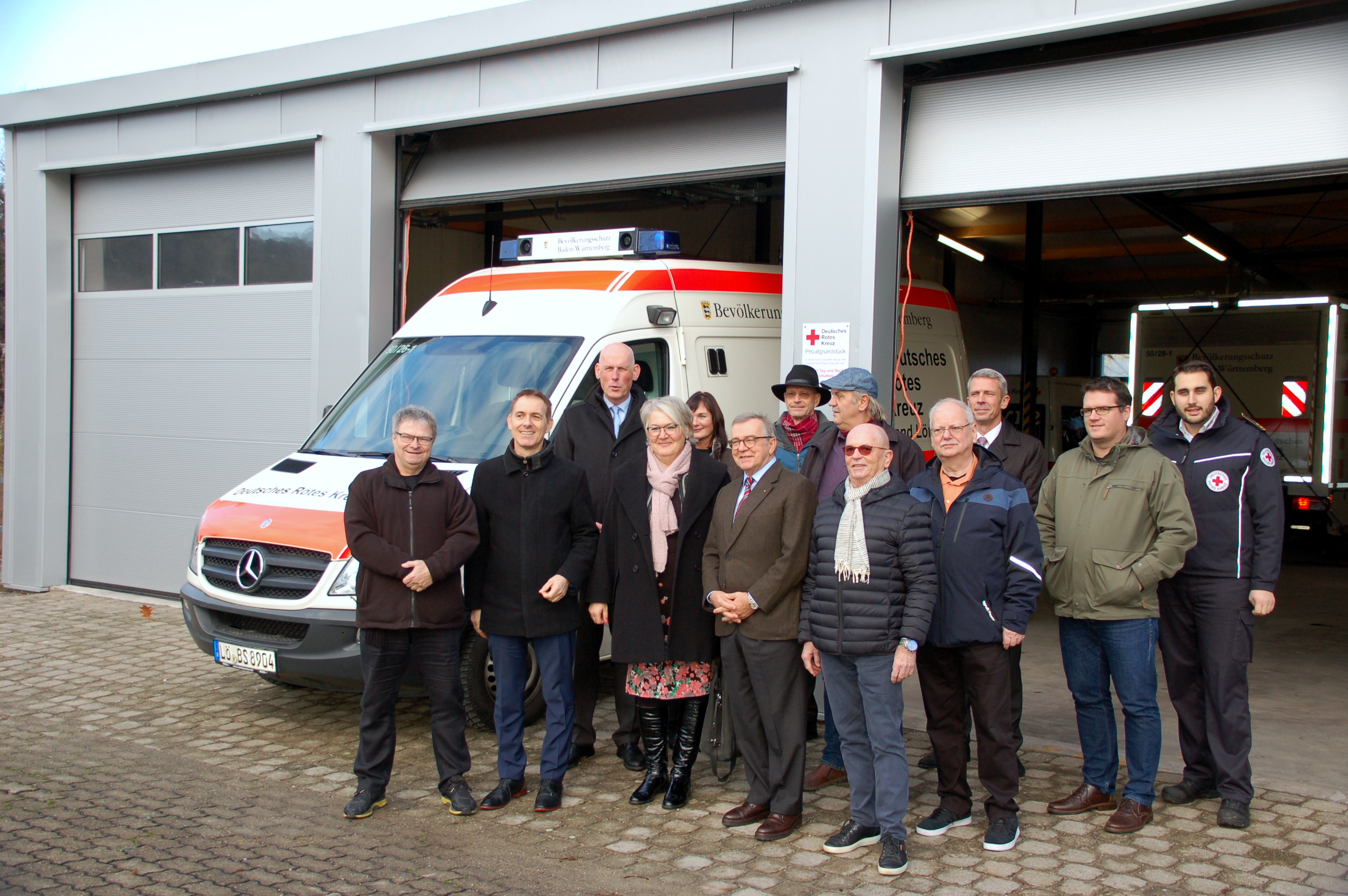 Indienststellung der neuen Fahrzeughalle
