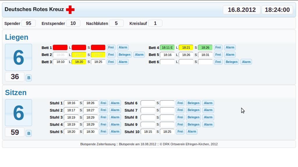 Screenshot der Software